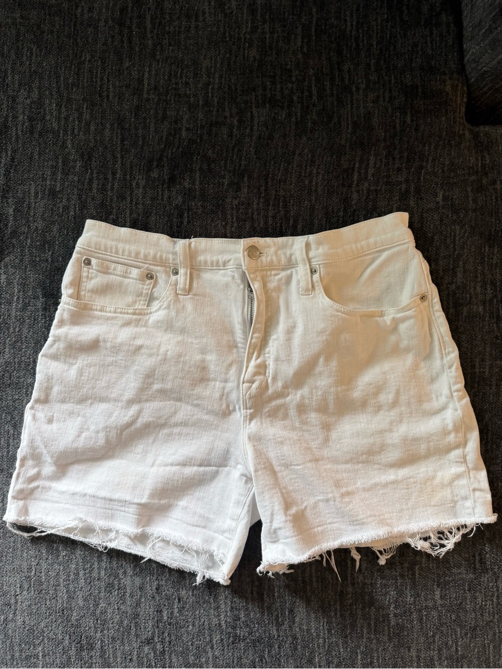 J. Crew White Denim Cutoff Shorts